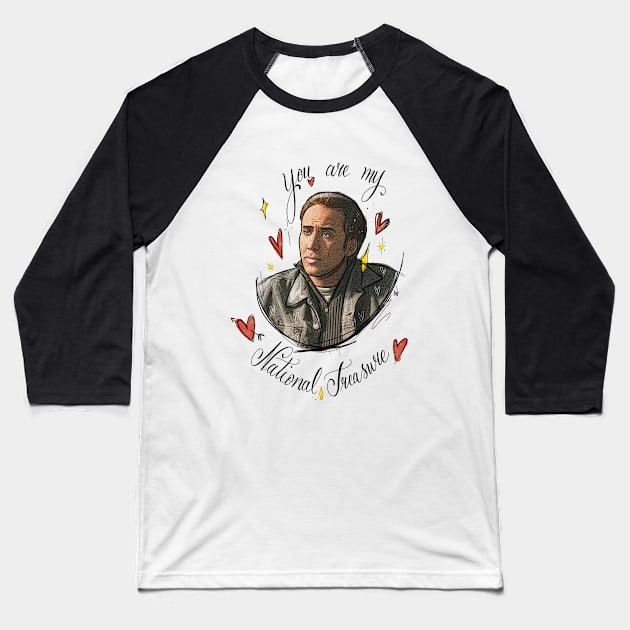 National Treasure Baseball T-Shirt by Jurassic Ink